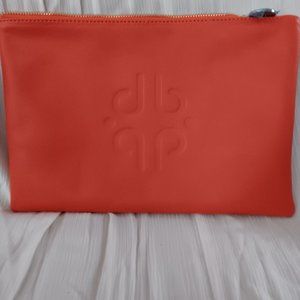 Vegan Leather Make-up Bag Tangerine